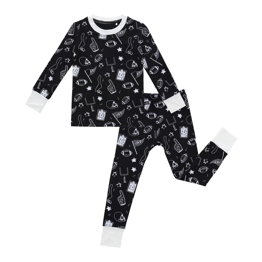 White Rainbow Star Thermal Two Piece Pjs