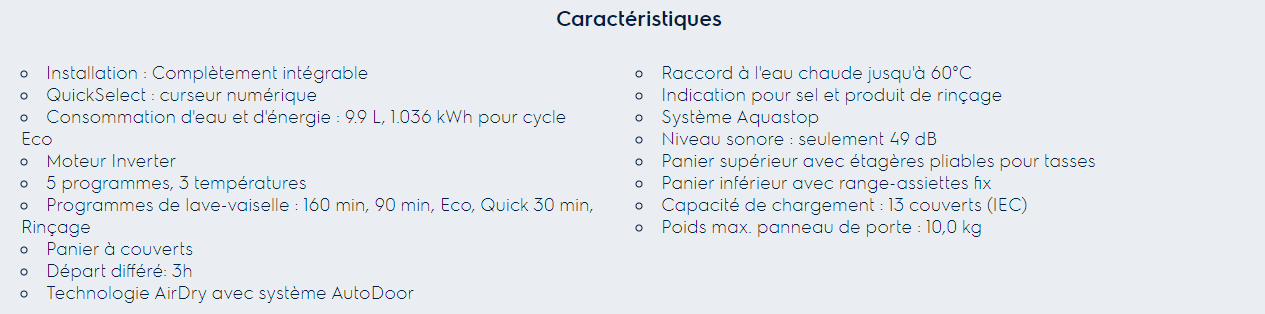 Spécifications Zanussi ZDLN1510