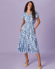 the-blue-belted-floral-button-shirt-midi-dress