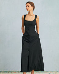 the-black-u-neck-tie-back-sleeveless-maxi-dress