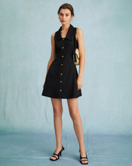 the-black-collared-sleeveless-a-line-shirt-mini-dress