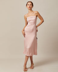 the-pink-bodycon-satin-cami-midi-dress