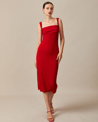 the-red-square-neck-ribbed-midi-dress