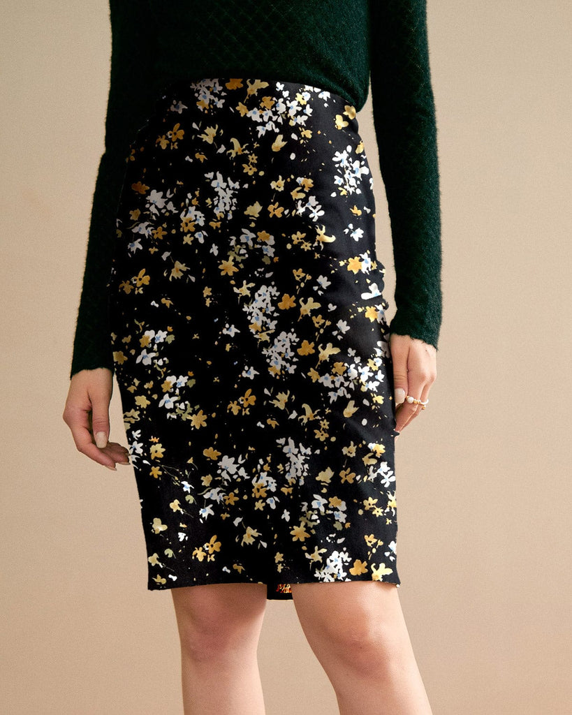 Button Slit Skirt  Spice Floral – Rylee + Cru Australia & NZ