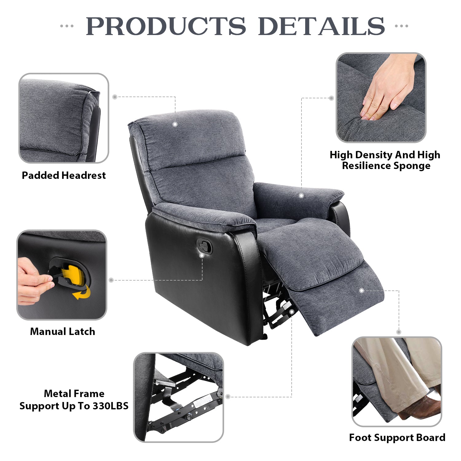 recliner manual chair