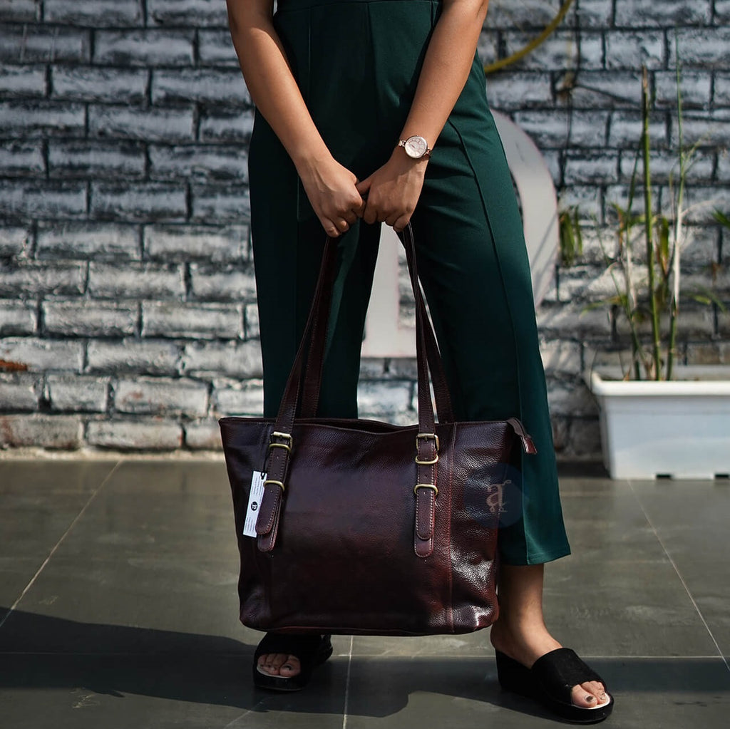 Professional Leather Tote, Quality Full Grain Leather