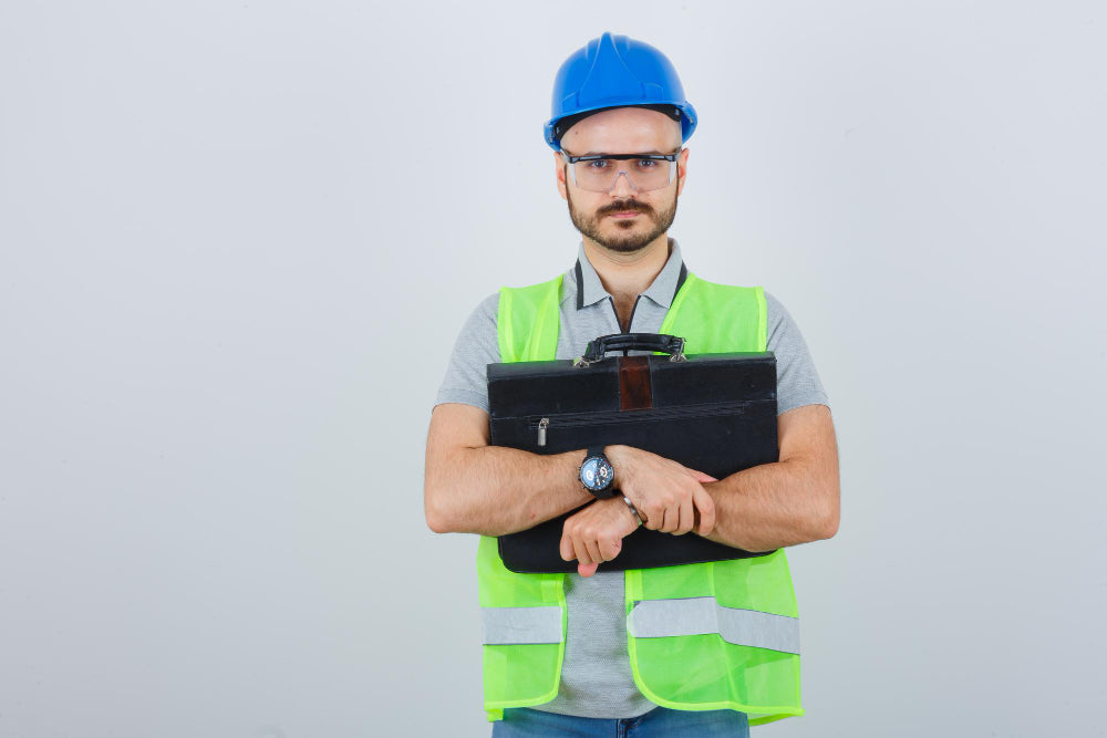 Engineer Holding Briefcase