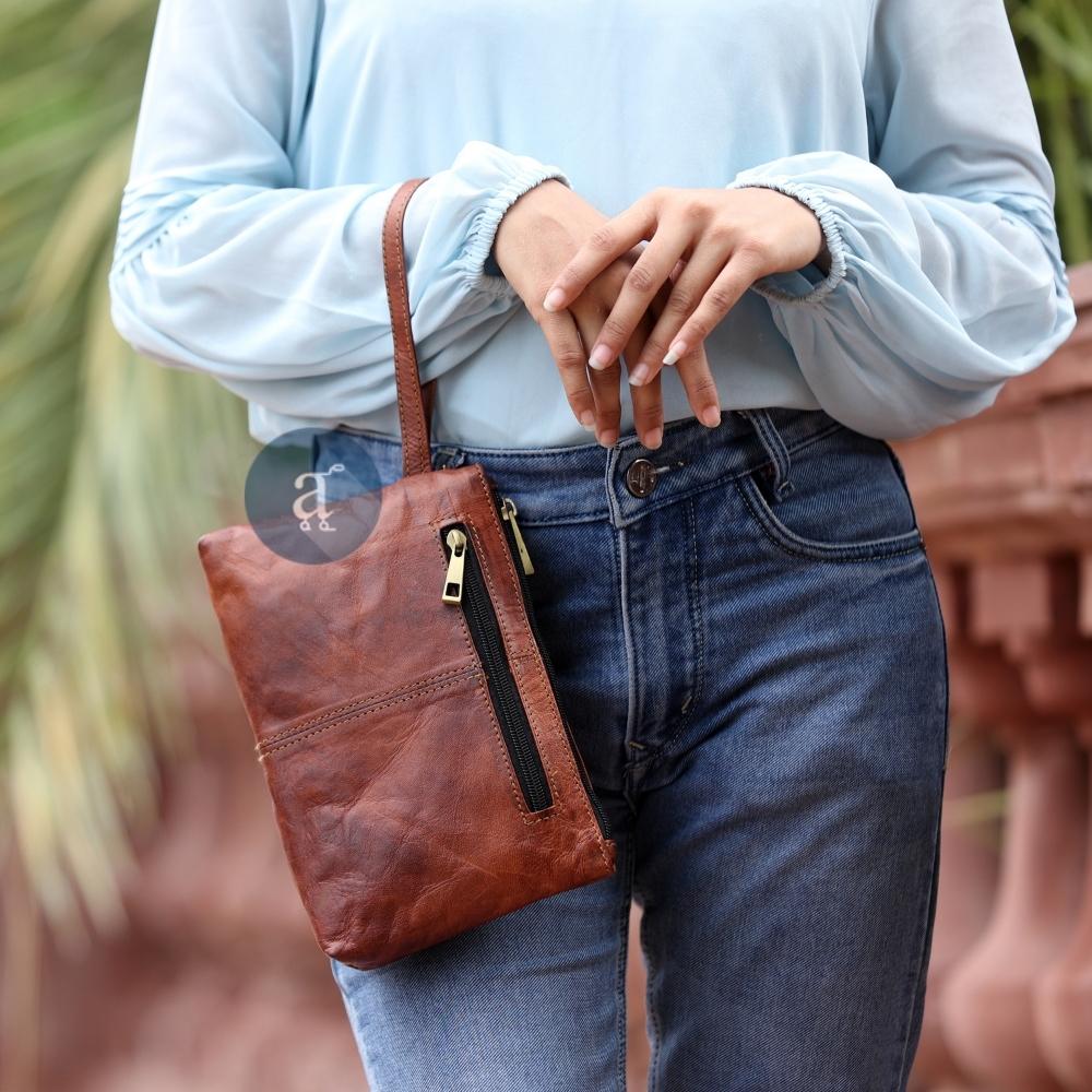 Leatherette wallet, coffee brown - Wholesale of leather goods, fashio