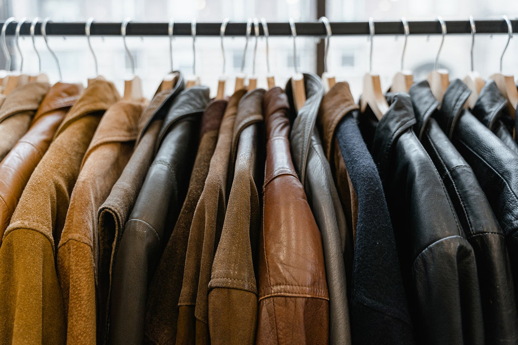 leather jackets in different colors