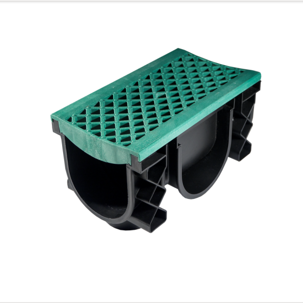 QualiDrain Body & Dustcover - Green Grate