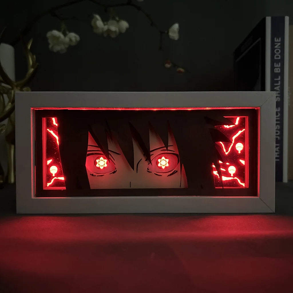 3D Anime LED Light Box Uchiha Itachi Action Figure