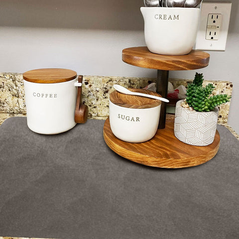 Matace Coffee mat under coffee cups in a modern style coffee bar