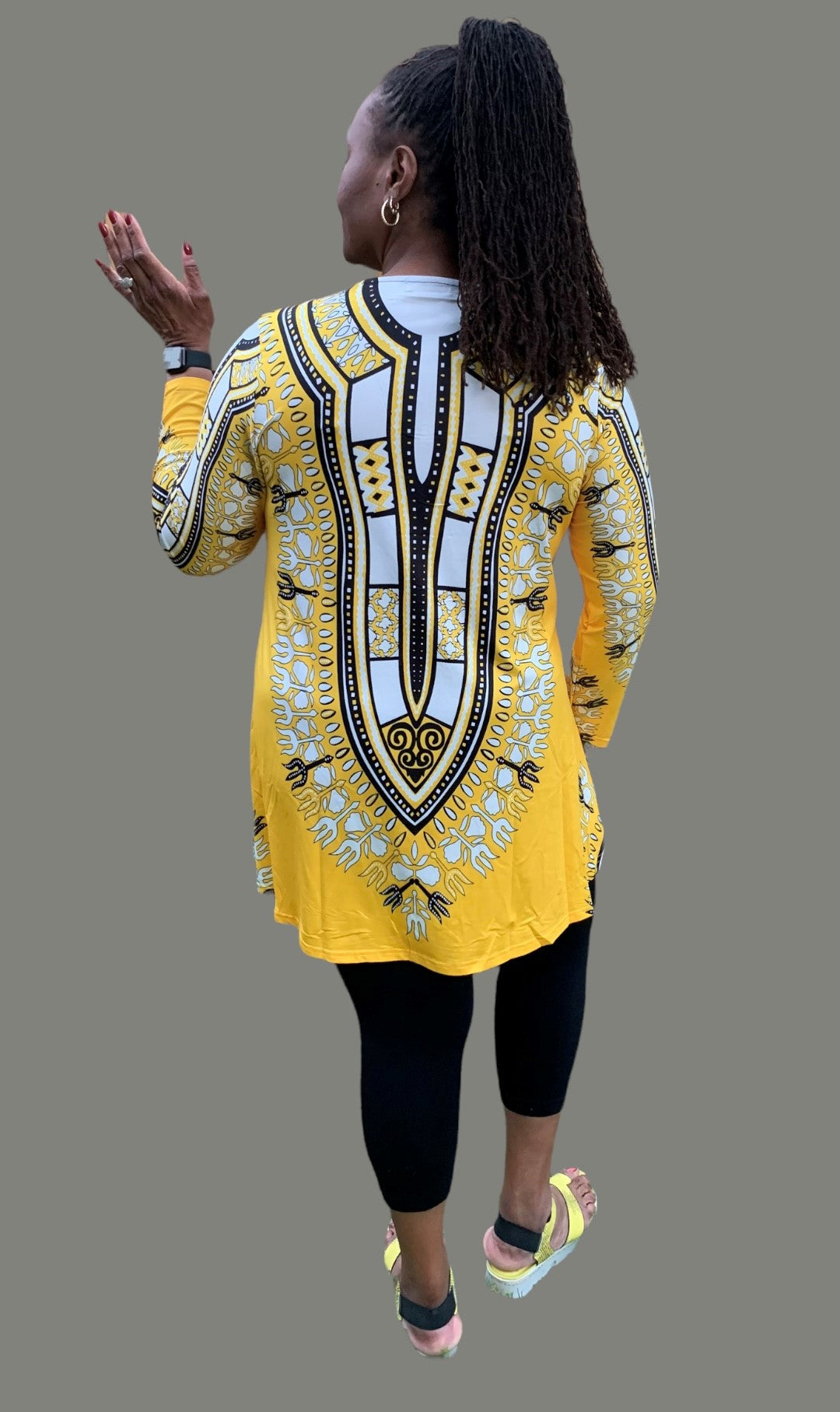 DASHIKI PRINT SHORT DRESS WITH BEAD WORK – Ancestry Fashions