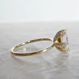 Princess Solitaire Moissanite Ring