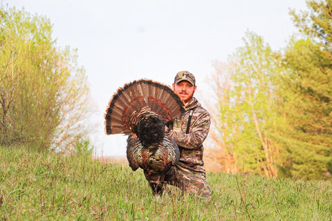 Owl Hollow owner with turkey