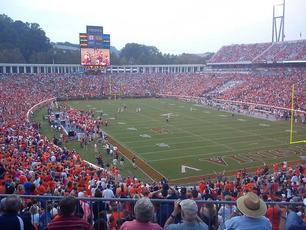 The University of Virginia Football Scott Stadium