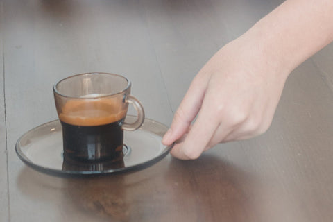 coffee being served in a mug