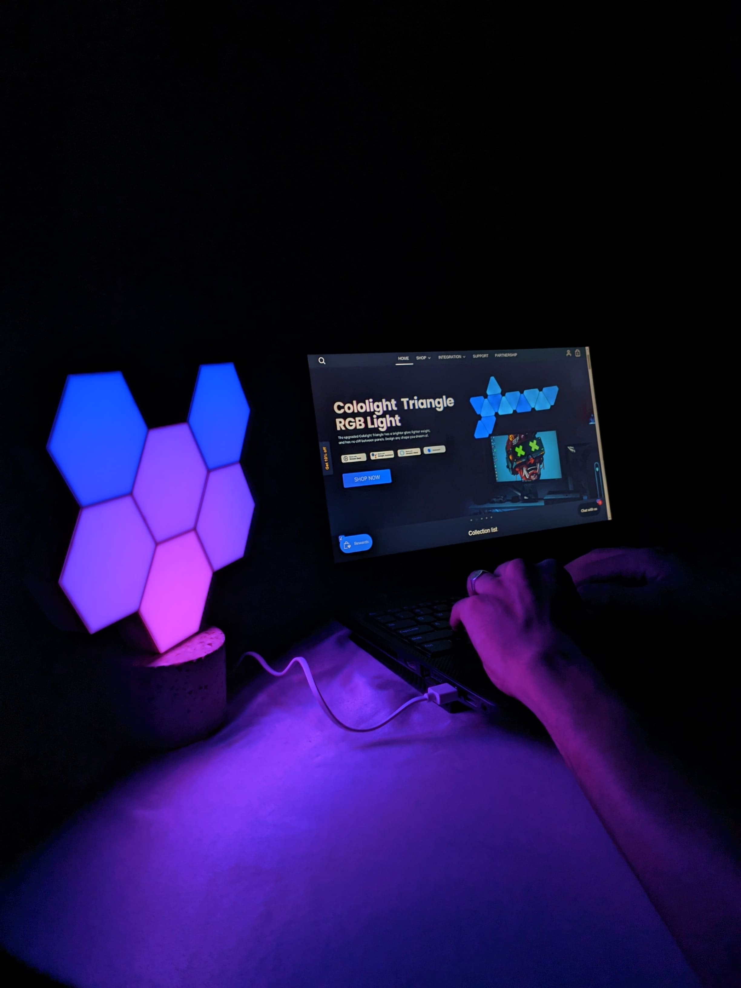 cololight pro rgb hexagon light panels 6 pcs 3