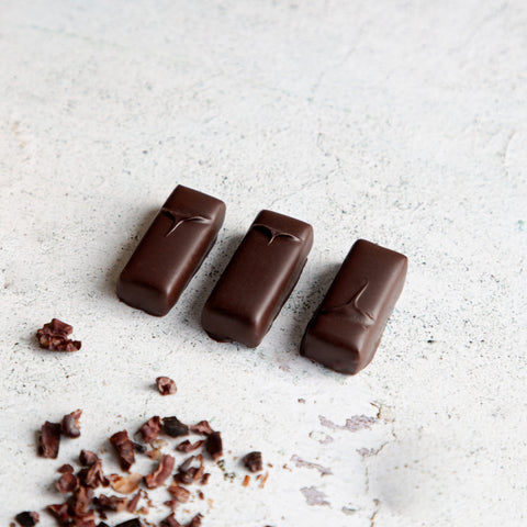 Rococo Chocolate's range of rare Criollo cacao ganaches, handmade in small batches in London