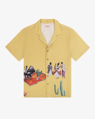 protea lyocell yellow bowling shirt