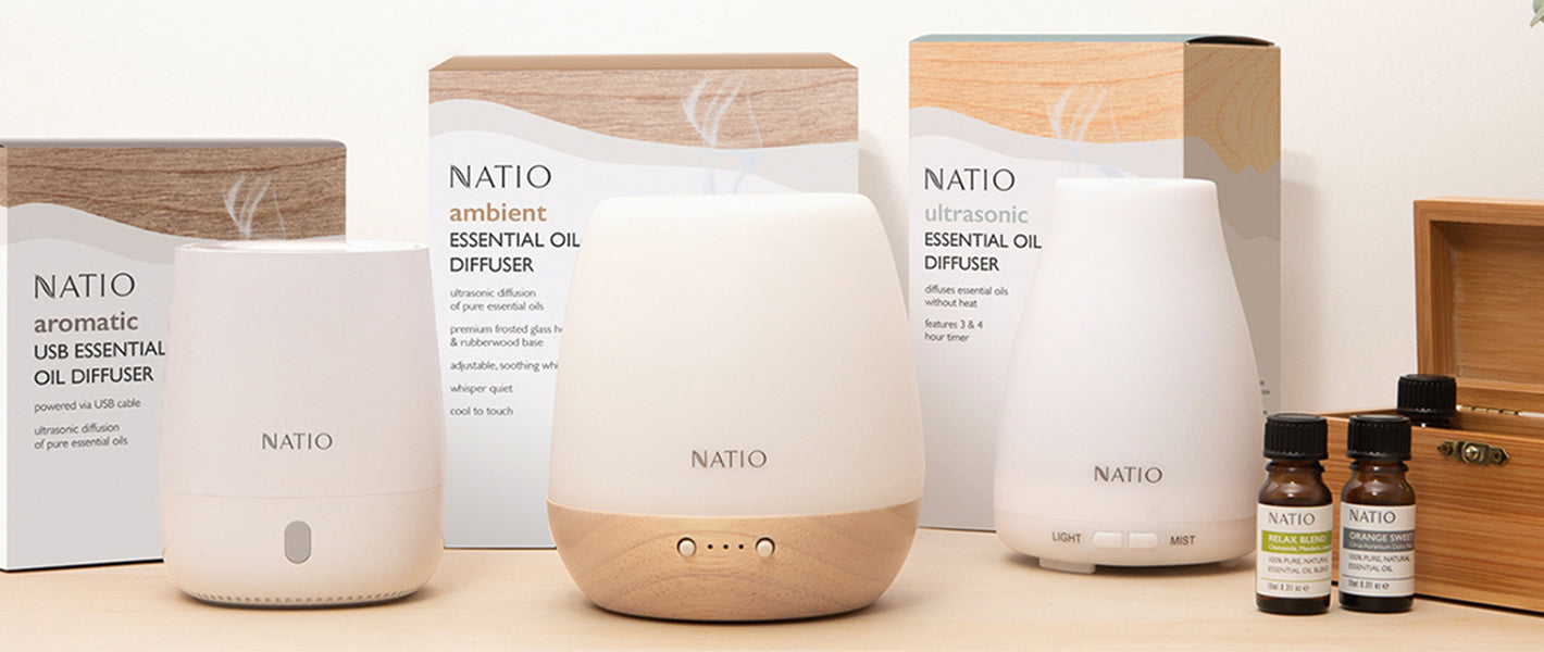 Natio Essential Oil Diffuser range