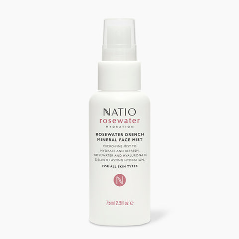 Natio Rosewater Hydration Drench Mineral Face Mist