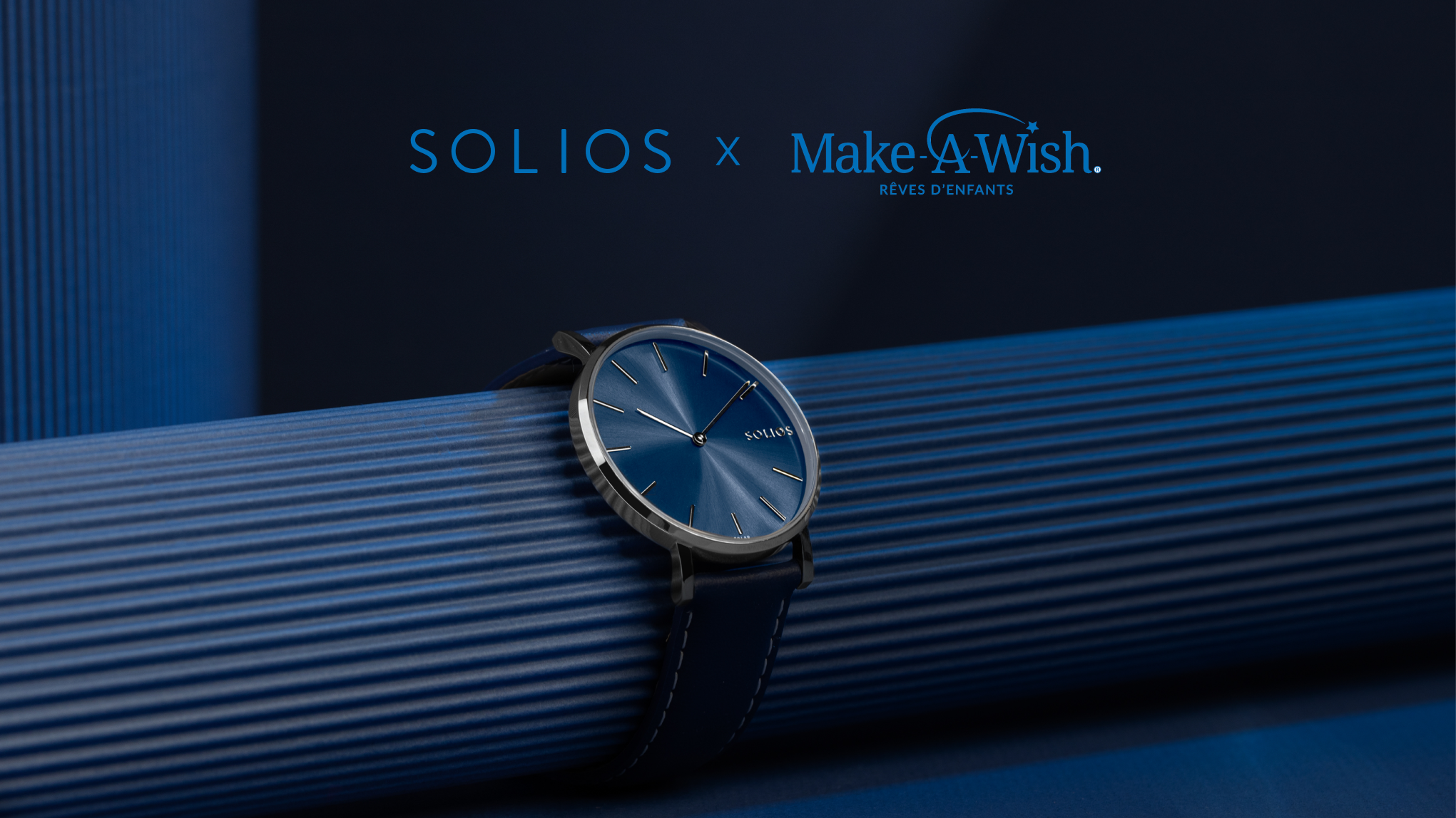 La Montre make a wish à cadran bleu