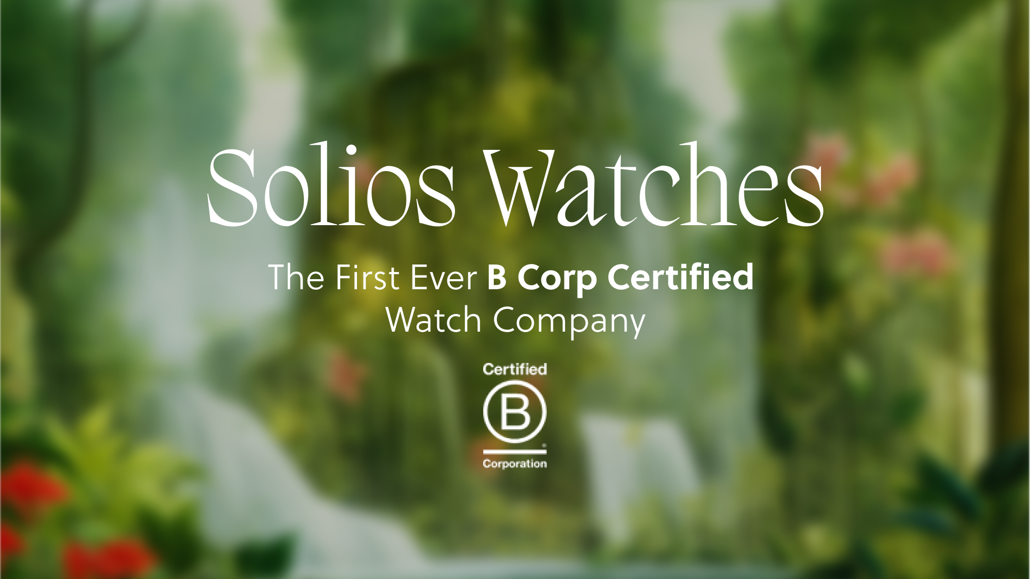 The first b corp watch company