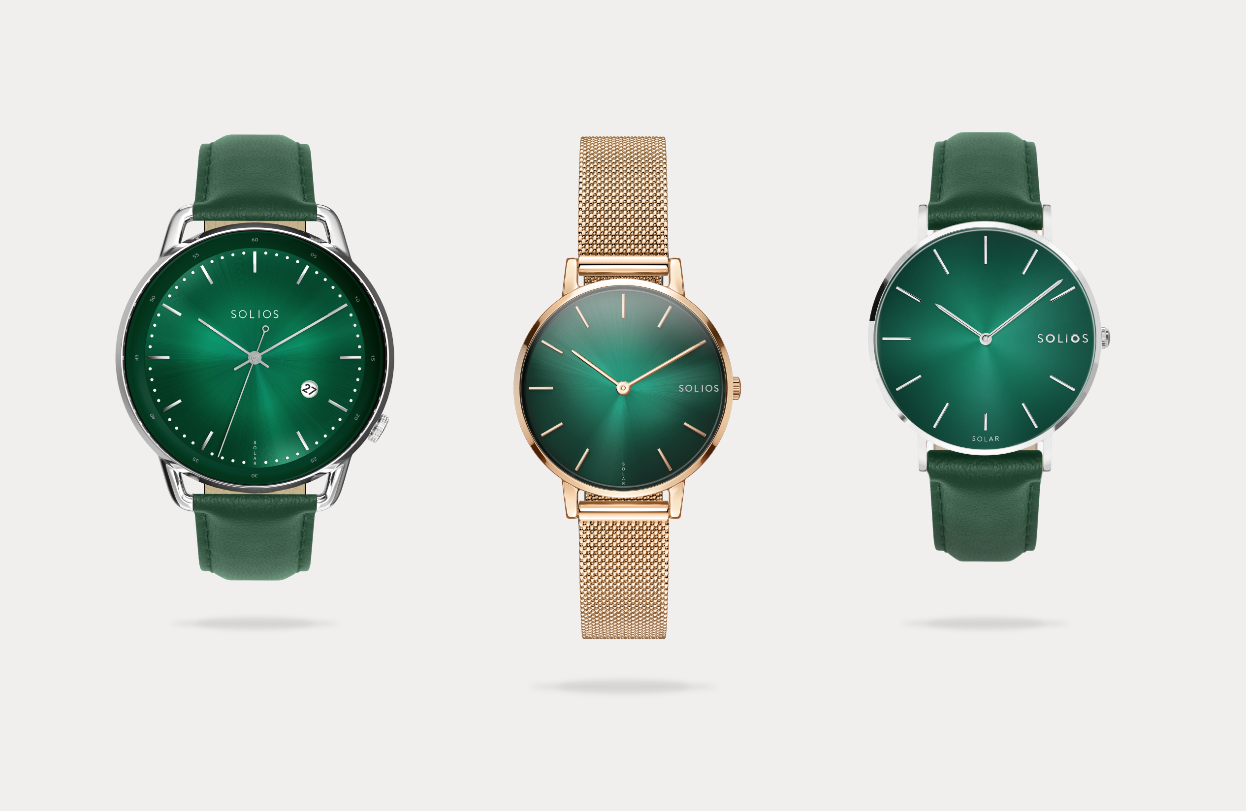 The Whole collection of green dial watch