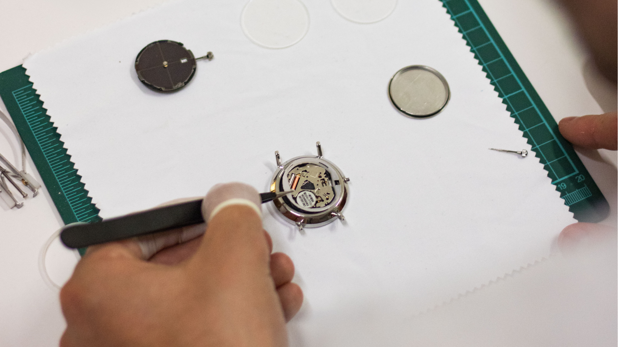 The process of dismantling a watch