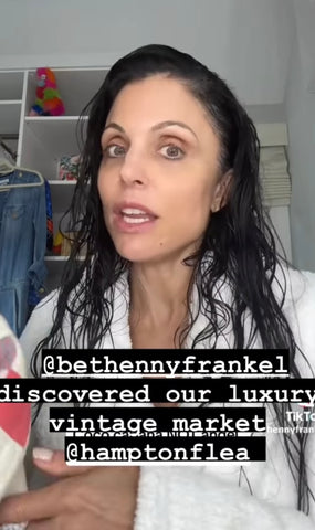 Bethenny Frankel discovers Vintage Luxury at Hampton Flea