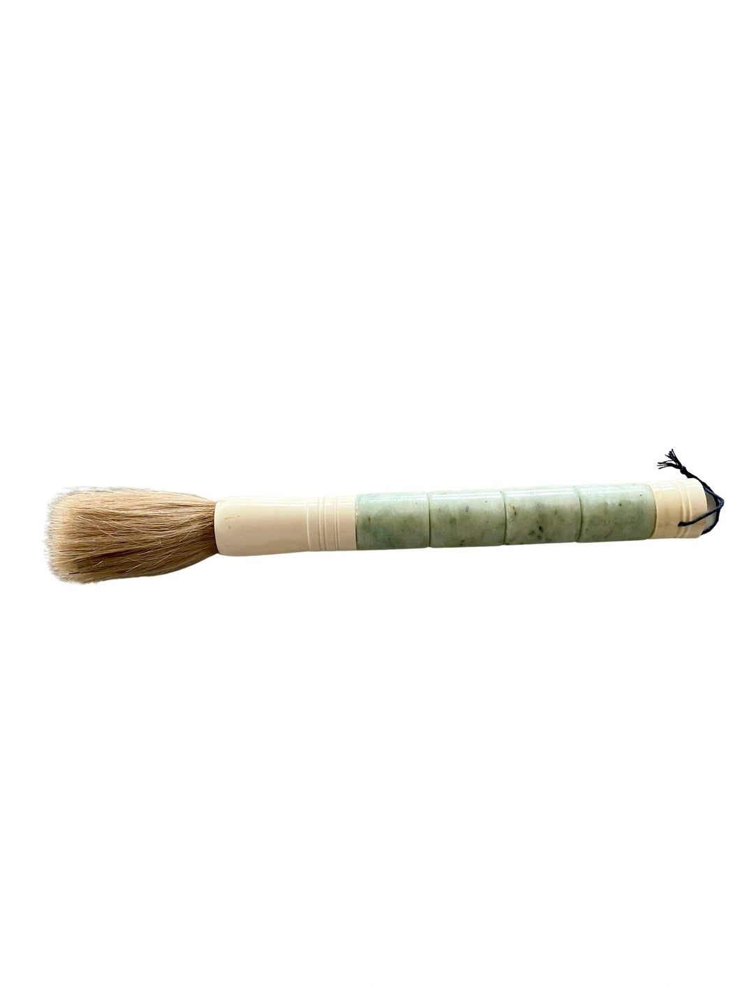 Calligraphy Brush, Light Green Marble Archer's Rings, Large
