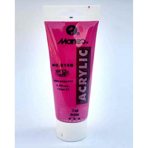 Maries 75ml Acrylic Colors Paint Tubes- Fluorescent Pink