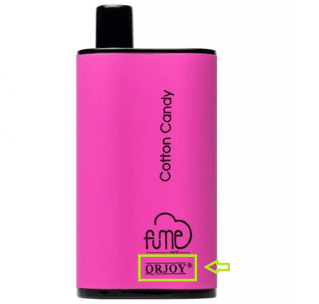 Fume Infinity Cotton Candy with QRJOY logo