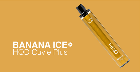 HQD Cuvie Banana Ice Disposable vape