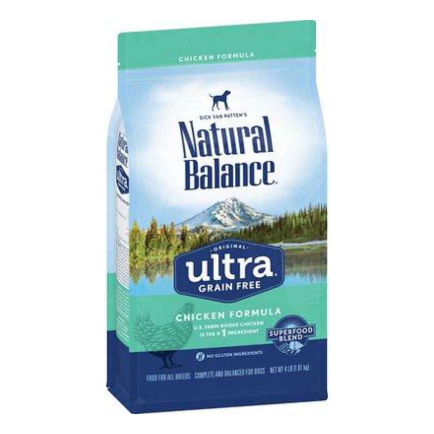 Natural Balance Ultra Grain Free Chicken Formula Dry Dog Food 4-lb – Kropet