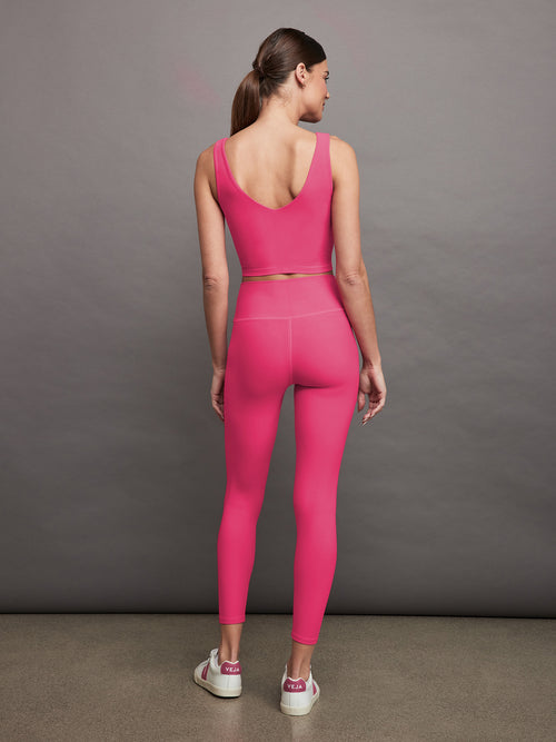Carbon38 Ribbed 7/8 Leggings  Normani Stops Time in Her All-Pink