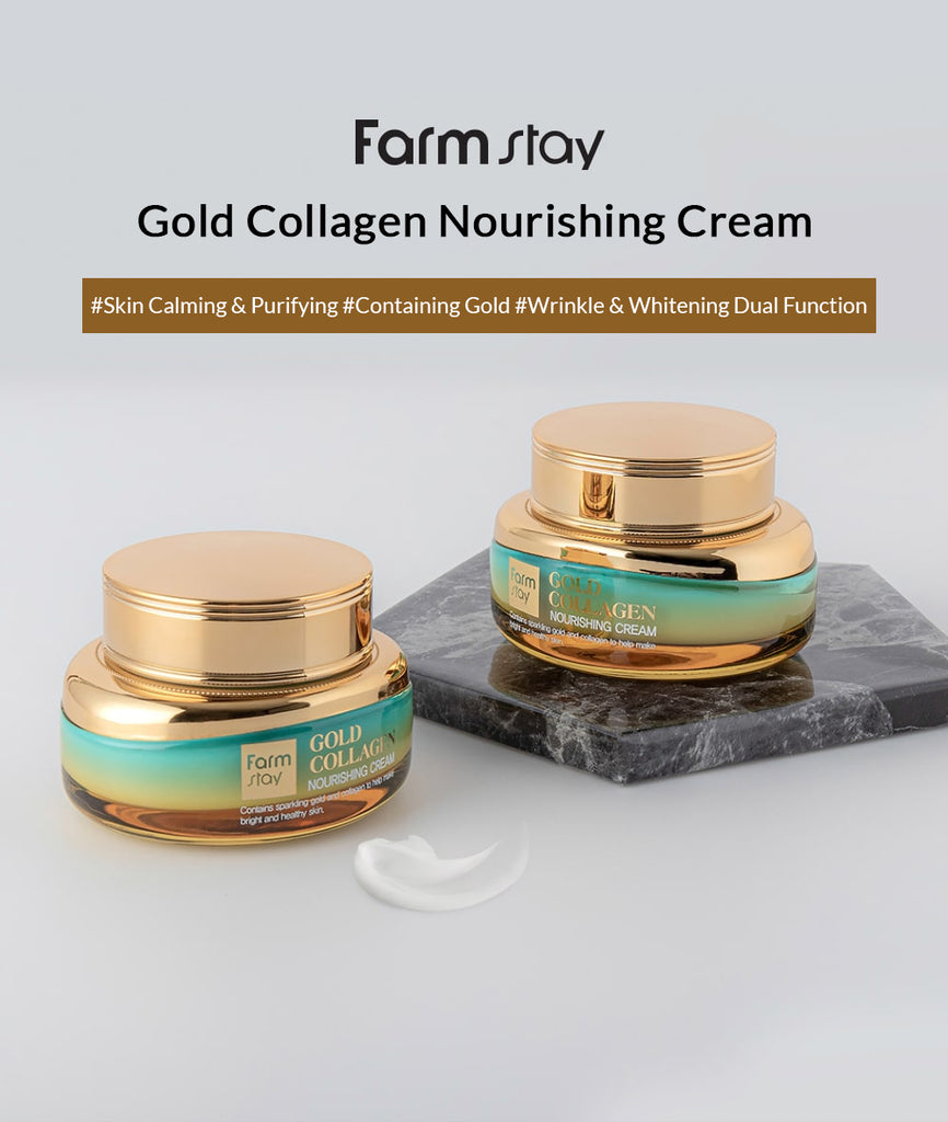 Farmstay Gold Collagen Nourishing Cream - Anti-aging Korean Korea Skincare Face care - Ushops