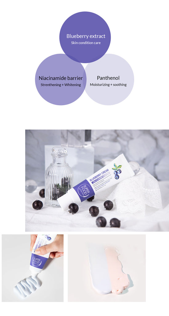 Farmstay Superfood Blueberry Cream - Face cream Skincare Korean Korea - Ushops