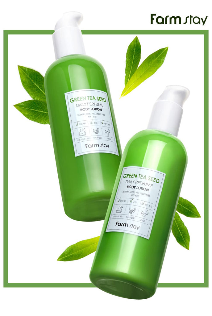 Farmstay Green Tea Seed Daily Perfume Body Lotion - Korea Korean Body Care - Ushops