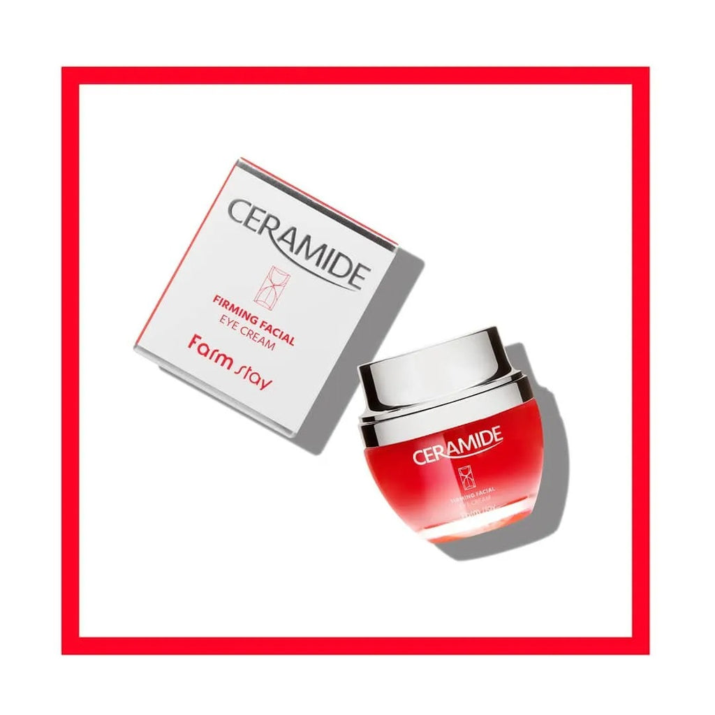 Farmstay Ceramide Firming Facial Cream - Korea Day Cream - Ushops - Skincare