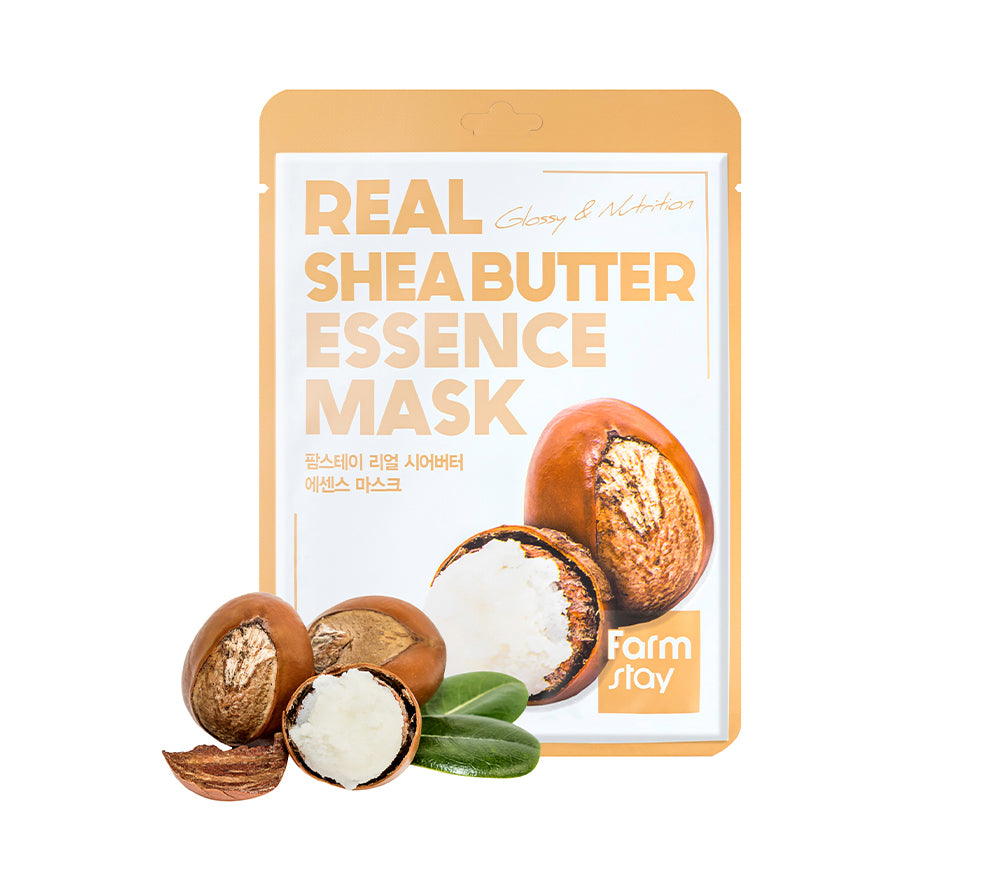 Farmstay Real Shea Butter Essence Mask - Korea Korean Face Mask Sheet - Ushops