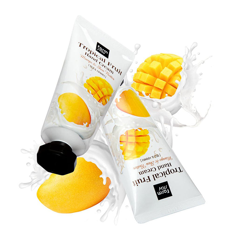 Farmstay Tropical Fruits Hand Cream Mango & Shea Butter - Korea Korean Skincare - Ushops