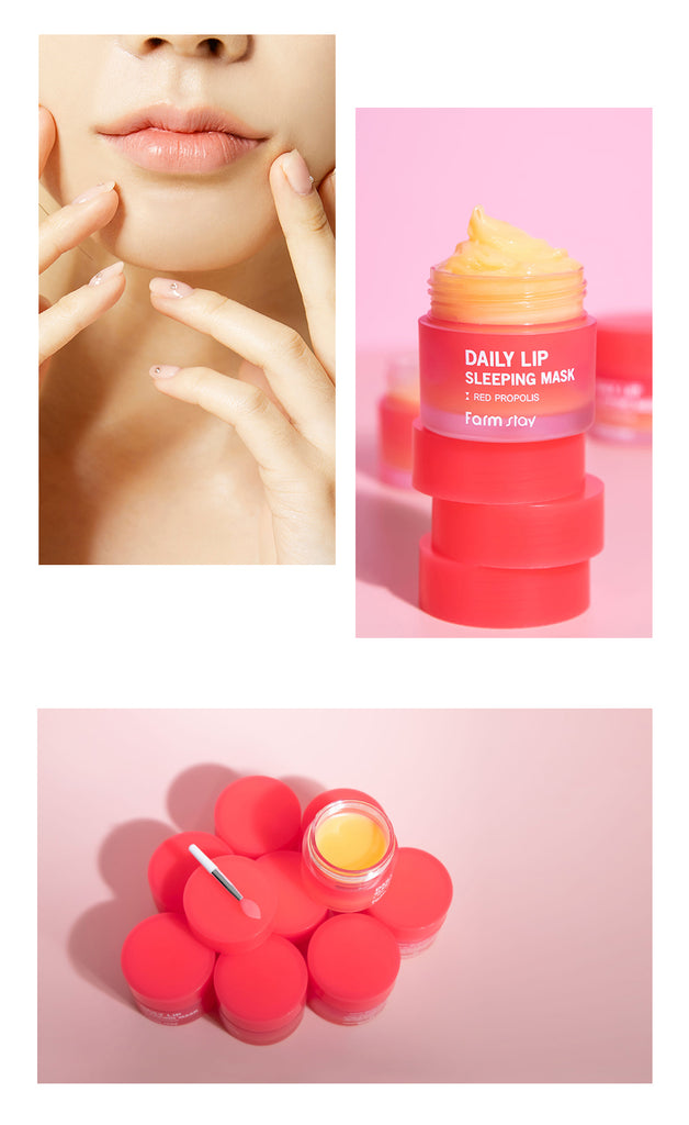 Farmstay Daily Lip Sleeping Mask Red Propolis - Lip care Korea Korean Skincare - Ushops