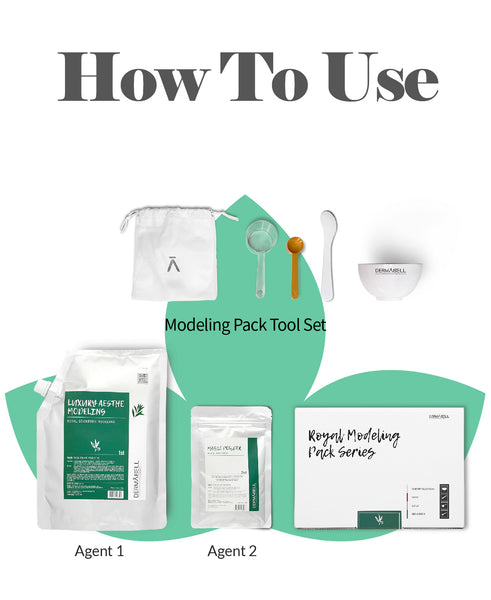 How to use - Hydro Jelly Modeling Mask - Seaweeds - Dermabell - Ushops - Korean Skin Care