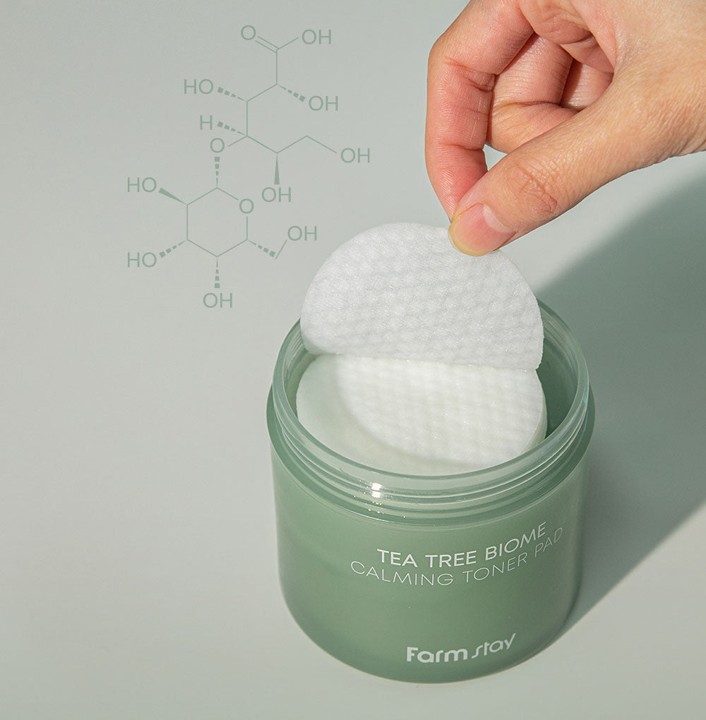 Farmstay Tea Tree Biome Calming Toner Pad - Sensitive Skin Korean Korea Skincare - Ushops