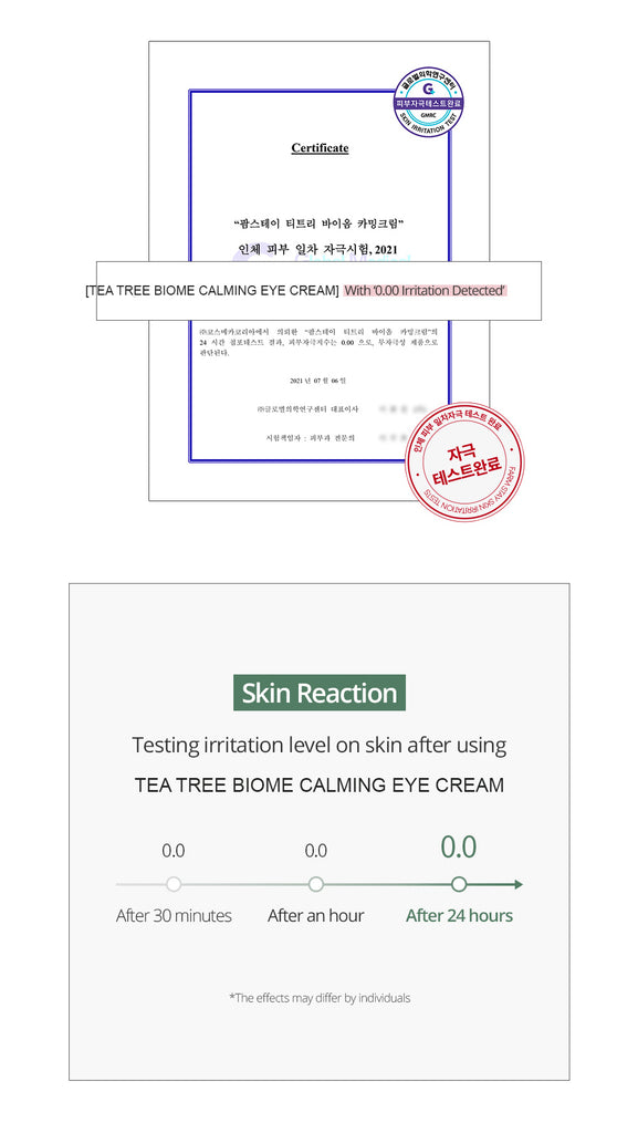 Farmstay Tea Tree Biome Calming Eye Cream - Korea Korean Skincare Eye Care - Ushops