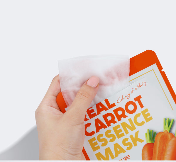 Farmstay Real Carrot Essence Mask - Korea Korean Face Mask Sheet - Ushops