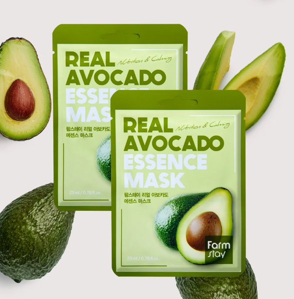 Farmstay Real Avocado Essence Mask - Korea Korean Face Mask Sheet - Ushops