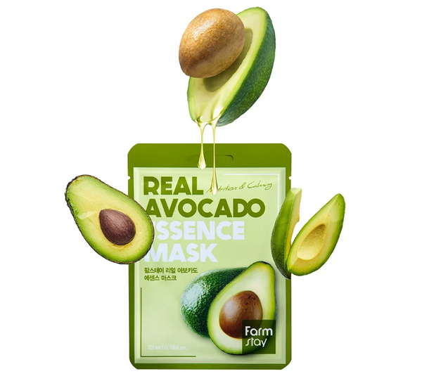 Farmstay Real Avocado Essence Mask - Korea Korean Face Mask Sheet - Ushops